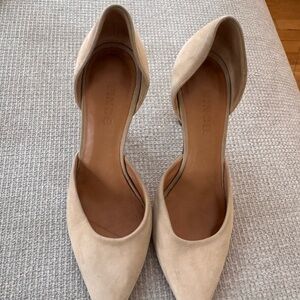 Vince Beige D'Orsay Heels